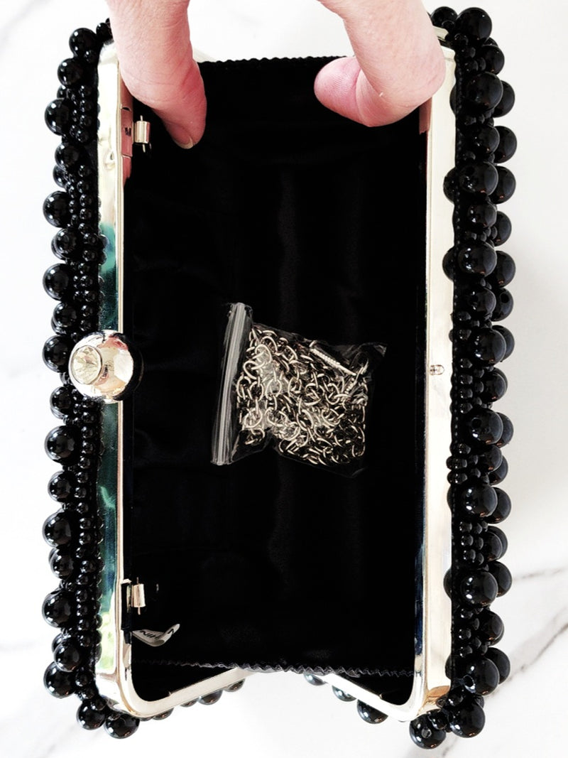 Black Bubble Clutch