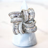 Sterling Silver Diamond Knot Ring