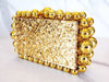 Glitzy Gold Resin Clutch