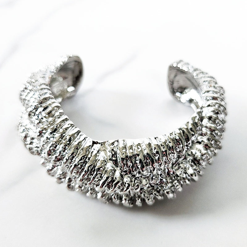 Silver Twist Cuff Bracelet