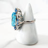 Sterling Silver Baby Blue Ring