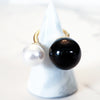 Black and White Pearl Ring