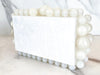 White Bubble Trim Resin Clutch