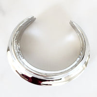 Shiny Silver Cuff Bracelet