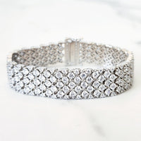 Sterling Silver Diamond Bracelet