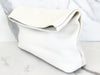 White Leather Clutch