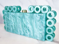 Teal Resin Clutch