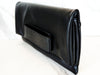 Black Leather Hand Strap Clutch, Black Cuff, Elephant Double Head Cuff and Ring