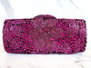 Purple Flower Crystal Clutch