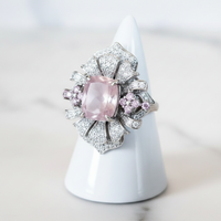 Sterling Silver Rose Quartz Ring