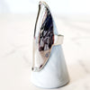 Modern Oblong Silver Ring