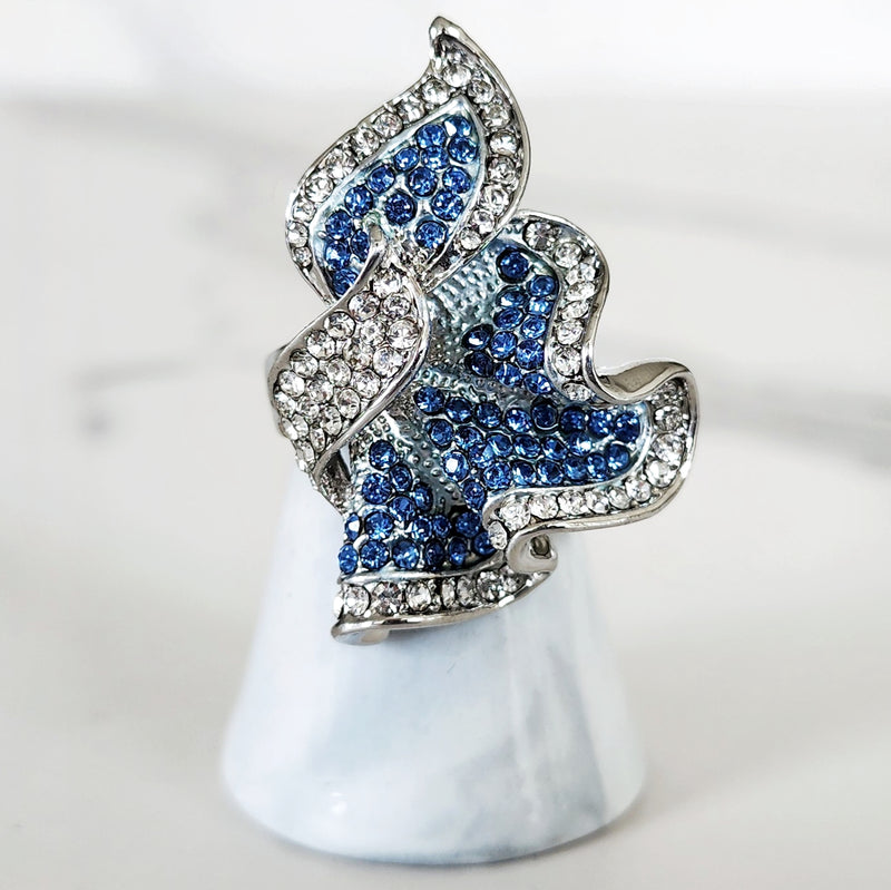 Baby Blue Pave Ring