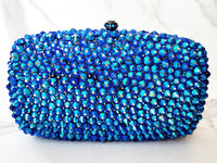 Blue Crystal Clutch