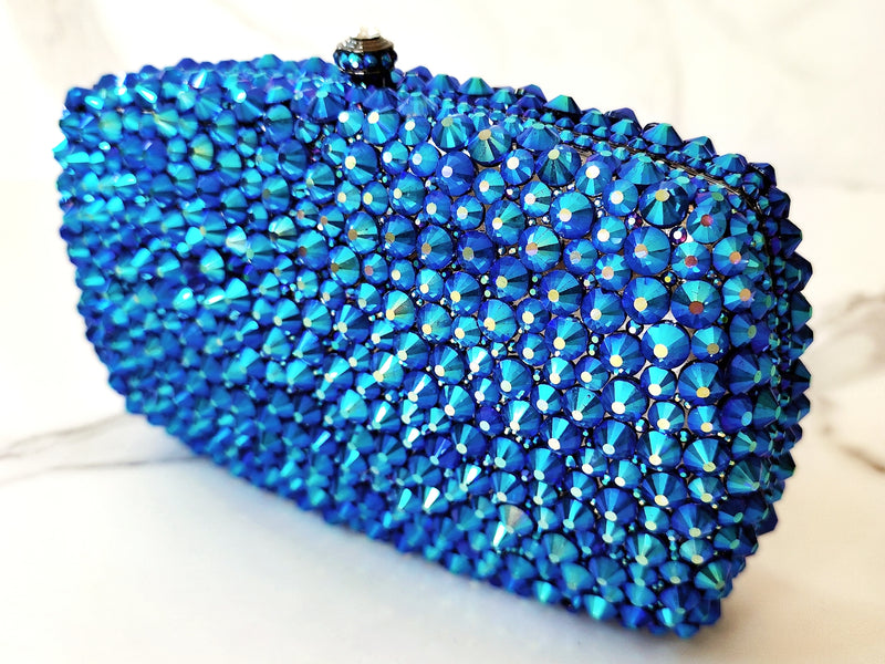 Blue Crystal Clutch