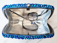 Blue Crystal Clutch