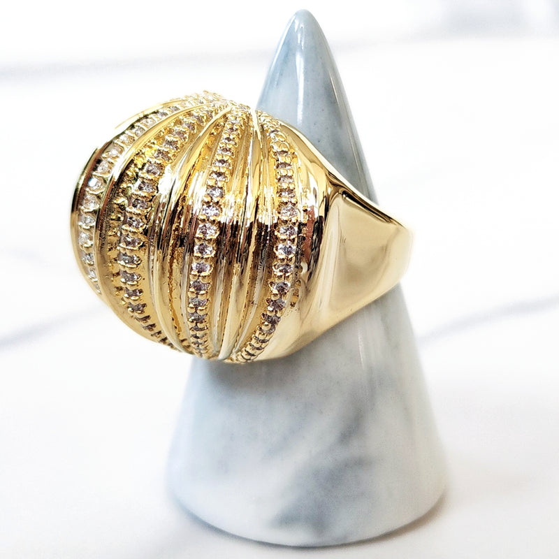 Gold Ball Ring