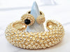 Gold Popcorn Cuff and Ring