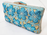 Blue Flower Clutch