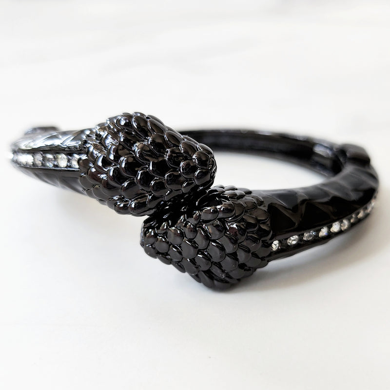 Black Snake Cuff Bracelet