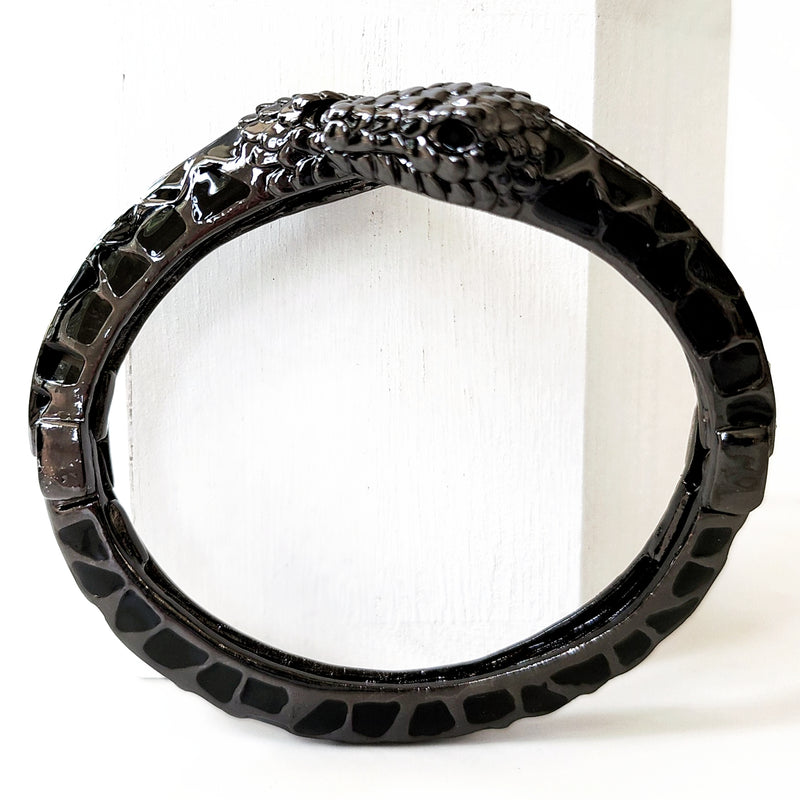 Black Snake Cuff Bracelet