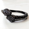 Black Snake Cuff Bracelet