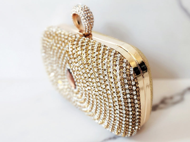 Gold Knuckle Clutch Purse