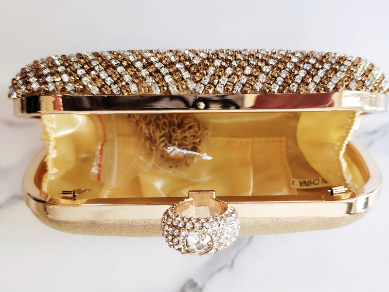 Gold Knuckle Clutch Purse