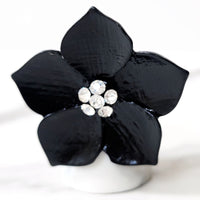 Black Flower Ring