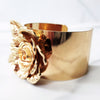 Gold 3D Flower Cuff Bracelet