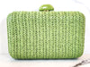 Green Ratan Clutch Purse