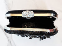 Black Tassel Clutch Purse