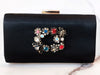 Black Jeweled Clutch Purse