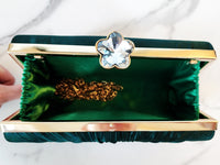 Green Jeweled Clutch Purse