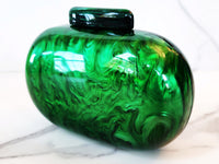 Green Resin Clutch Purse