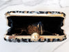 Black Leopard Print Clutch Purse