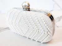 White Pearl Clutch Purse