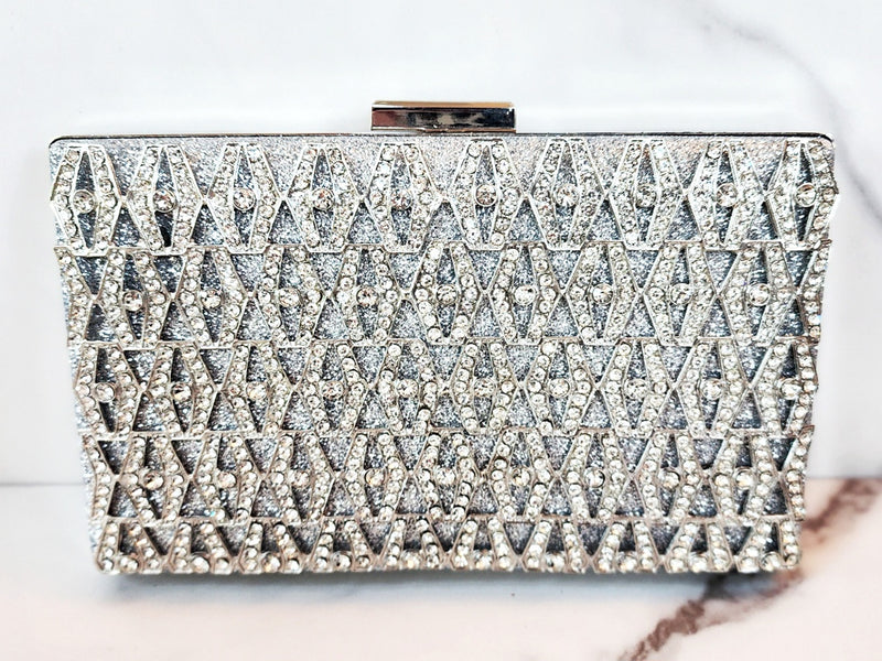 Silver Clutch Purse