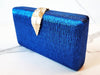 Royal Blue Leaf Clutch Purse