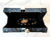 Black and Gray Resin Clutch Purse