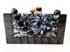 Black and Gray Resin Clutch Purse