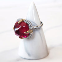 Sterling Silver Ruby Ring