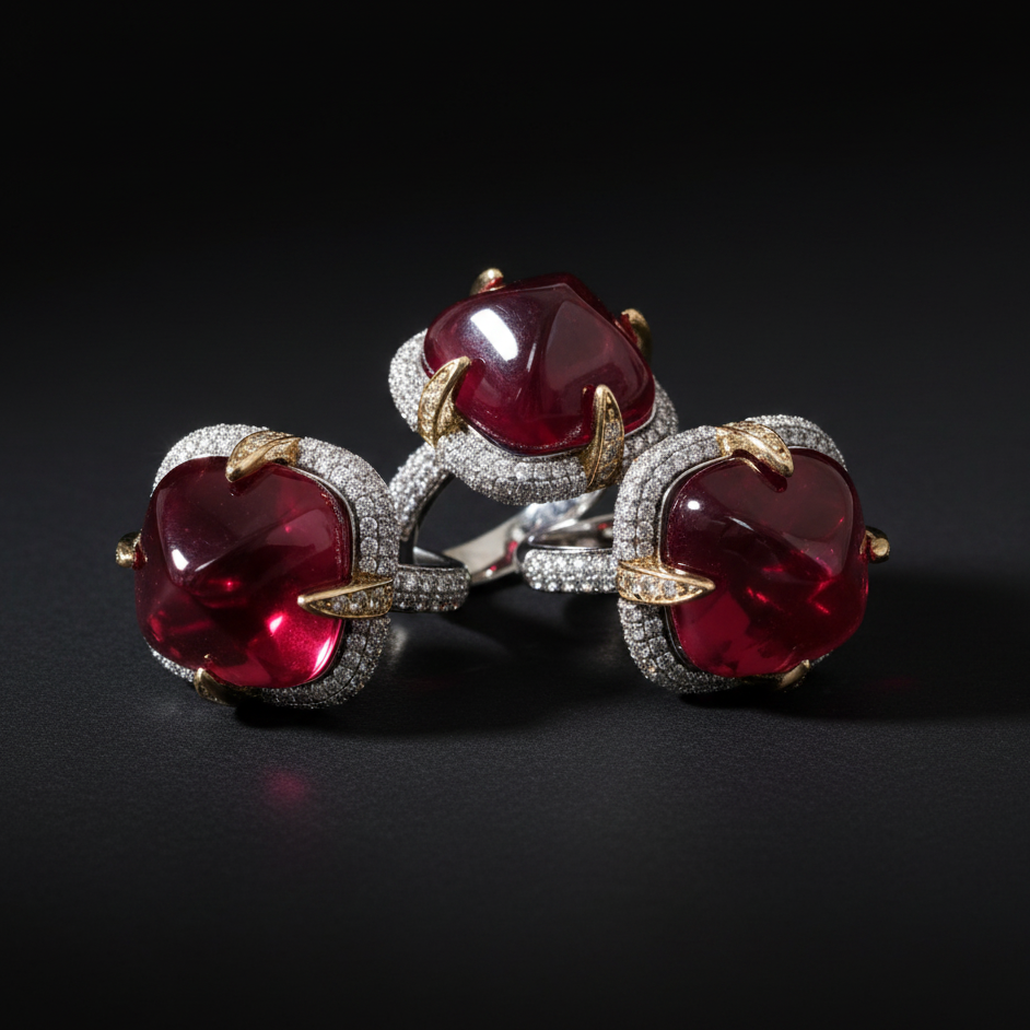 Sterling Silver Ruby Ring