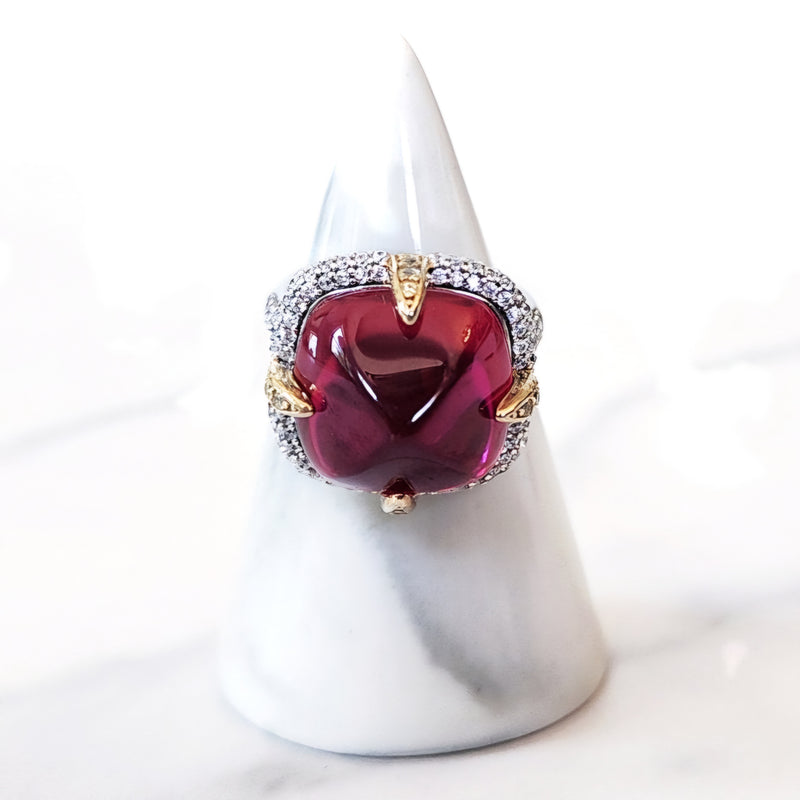 Sterling Silver Ruby Ring