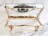 Transparent Evil Eye Clutch Purse