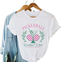 Pickleball Cocktail Club Tshirt