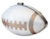 Silver Crystal Football Clutch Purse, Brown 40 oz Football Tumbler