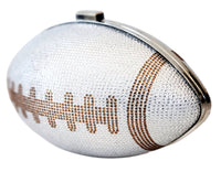 Silver Crystal Football Clutch Purse, Brown 40 oz Football Tumbler