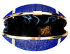 Dallas Cowboys Blue Crystal Football Clutch, Sterling Silver Blue Sapphire Ring and Star Cuff Bracelet