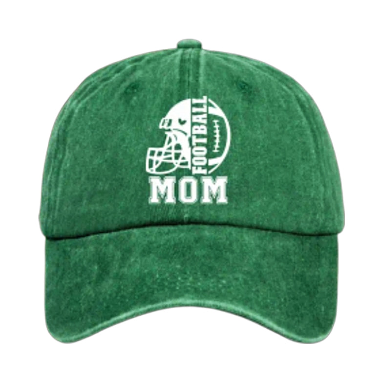 Green Football Mom Hat