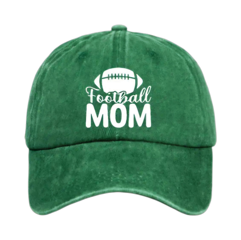 Green Football Mom Hat